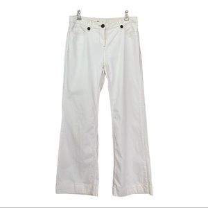 BODEN White Jeans, Wide Leg, Flare, 12 Long